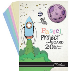 Treeline A4 160gsm Pastel Project Board Pad - 20 Sheet